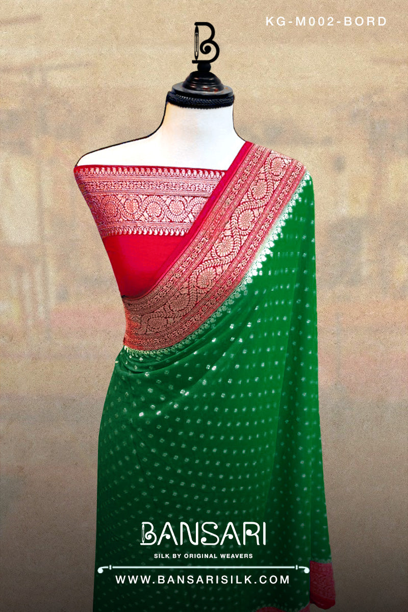 Georgette Saree, Red Saree, Bottle Green Saree, Wedding Saree, Banarasi Saree, Khaddi, Handloom Saree