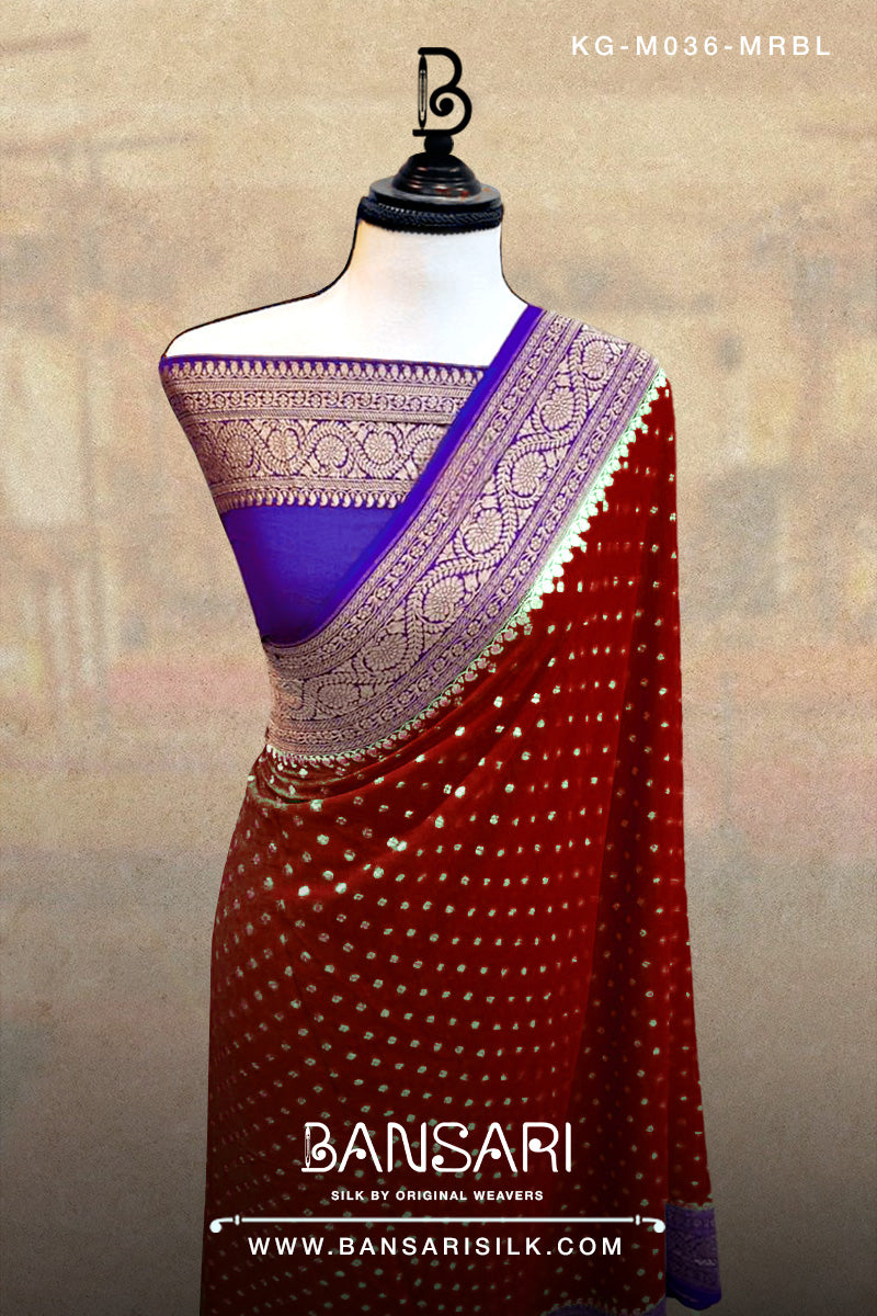 Georgette Saree, Maroon Saree, Blue Saree, Wedding Saree, Banarasi Saree, Khaddi, Handloom Saree, Manufacturer