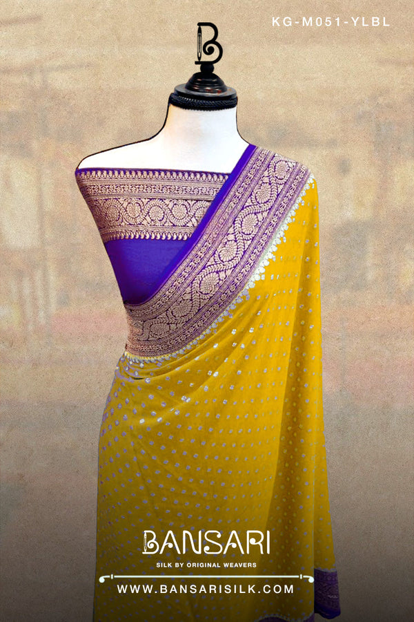 Georgette Saree, Yellow Saree, Blue Saree, Wedding Saree, Banarasi Saree, Khaddi, Handloom Saree, Manufacturer