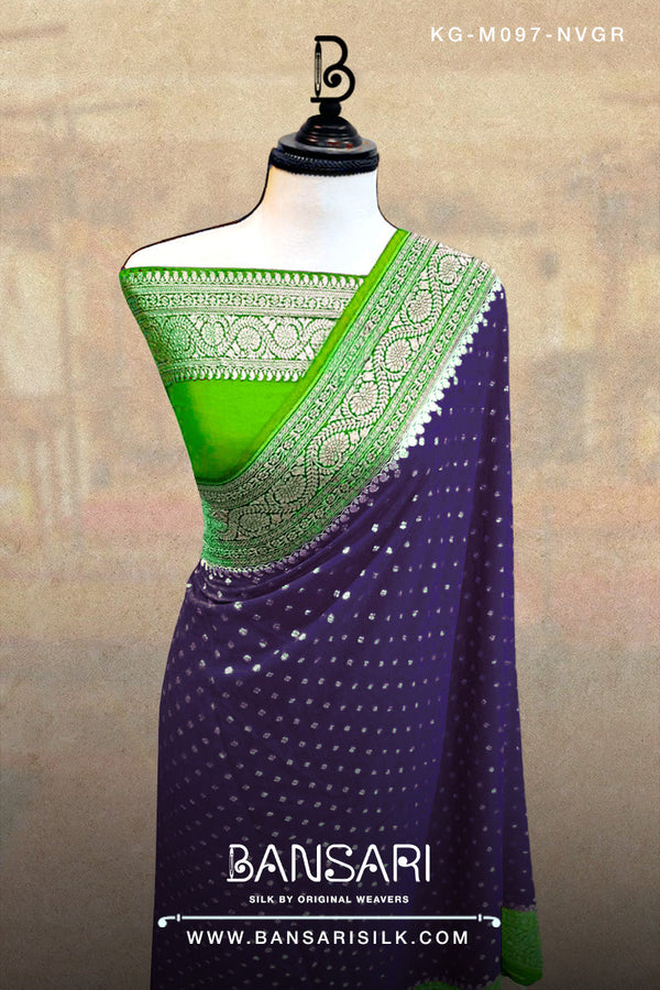 Georgette Saree, Navy Blue Saree, Green Saree, Wedding Saree, Banarasi Saree, Khaddi, Handloom Saree, Manufacturer