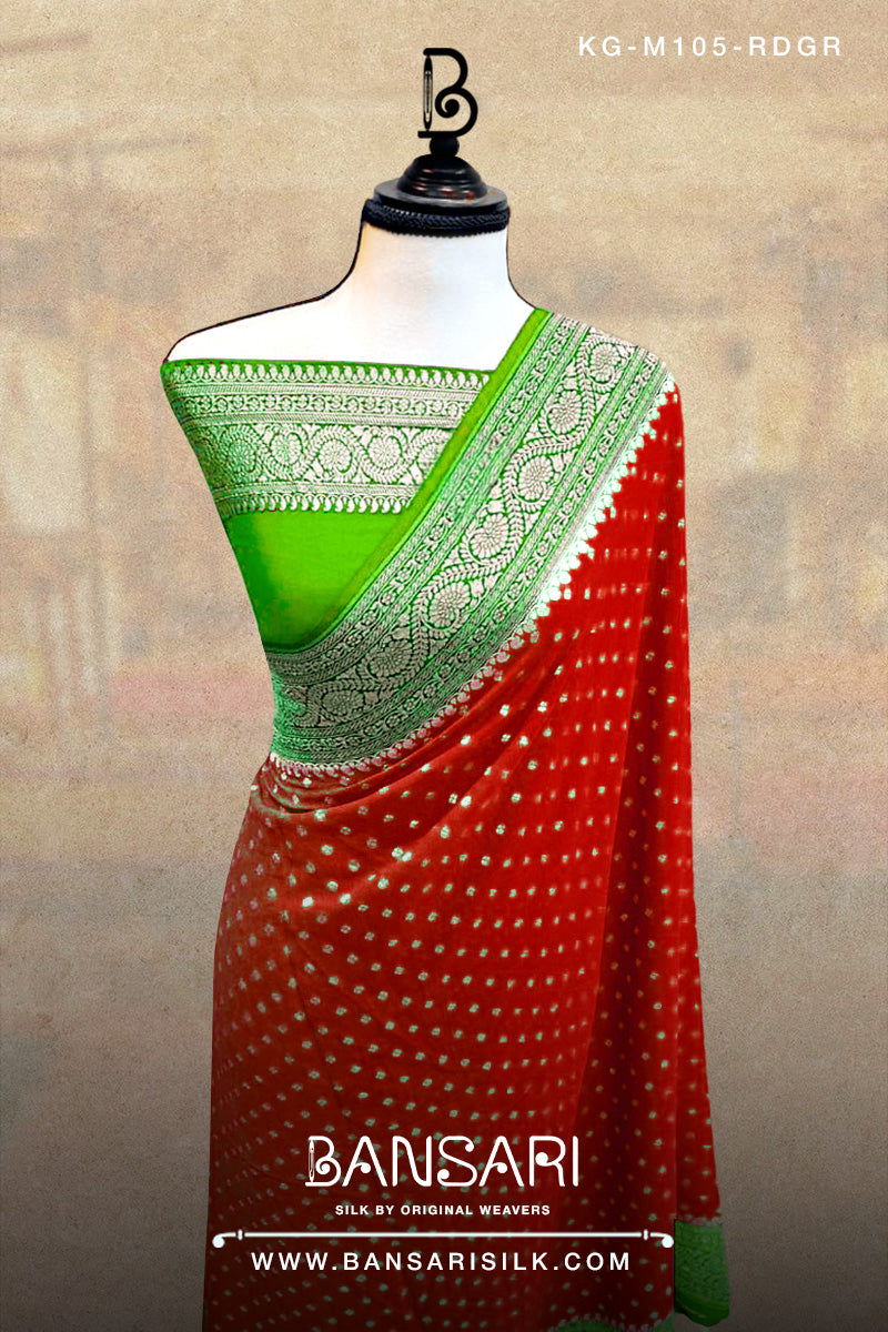 Georgette Saree, Red Saree, Green Saree, Wedding Saree, Banarasi Saree, Khaddi, Handloom Saree, Manufacturer