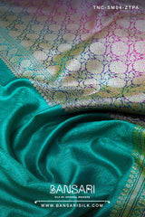 Green Saree, Green Banarasi Saree, Tanchoi Saree, Green Silk Saree, Green Saree for wedding, magenta Banarasi saree, Sea Green Saree 